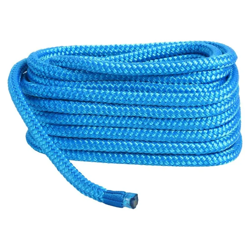 Quality Double Braid on Braid Polyester Rope 8mm 10mm 12mm 14 mm Royal Blue