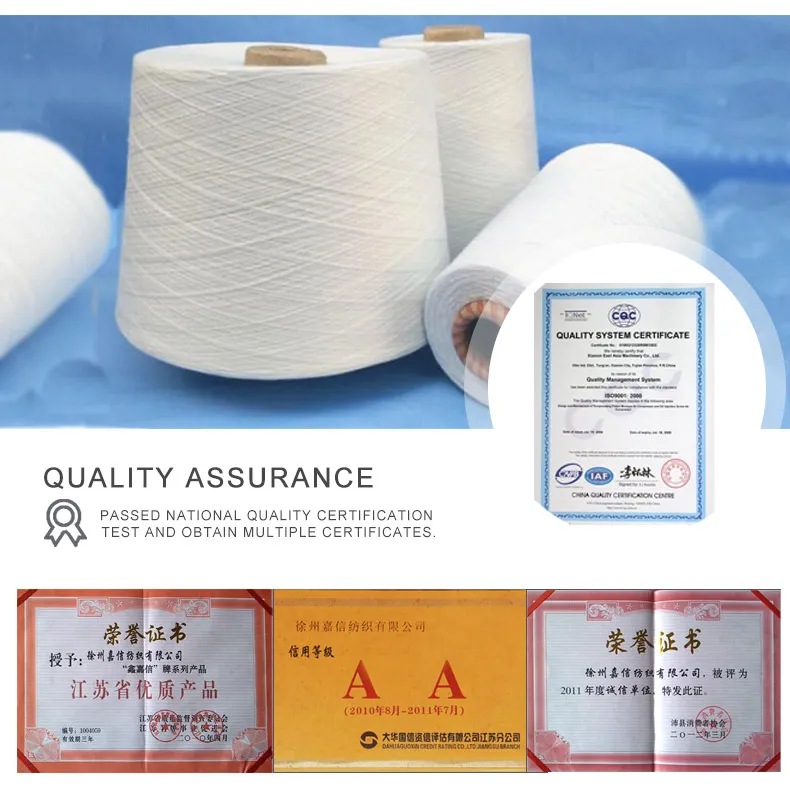 Raw White 100% Viscose Yarn with 21s 30s 40s 50s