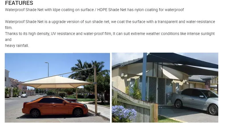 Sugrand Waterproof Shade Net Sun Shade Sail