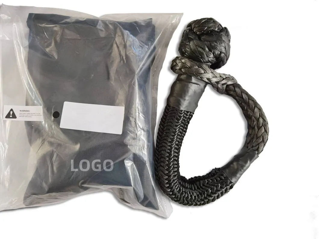Synthetic Soft Shackle 7/16 Inch X 20 Inch 35, 000lbs Winch Rope Shackle with Extra Sleeves
