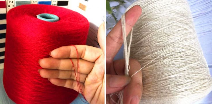 Textile Cotton Ne30s/1 Weaving Knitting Carded Combed Yarn