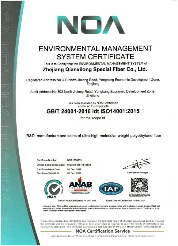 UHMWPE Fiber 1000d