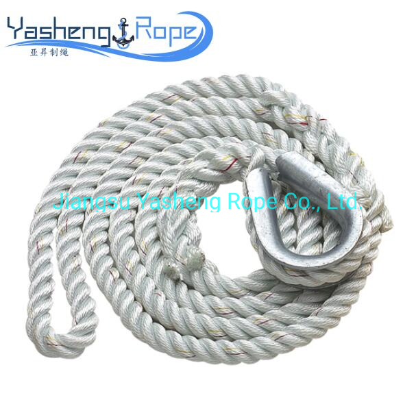 UV Resistance Dia 8-18 Inch 64mm 12 Strand Nylon /Polyamide/Polyester/PP Braided Marine Rope