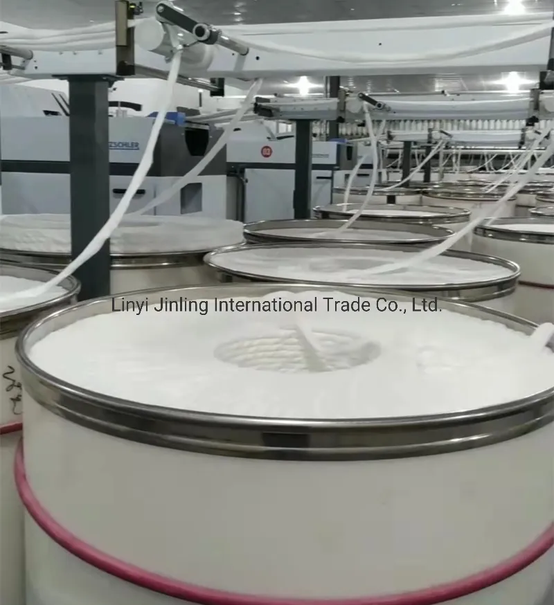 Various Counts Polyester Yarn 21s 100% Polyester Spun Yarn for Garment Weaving