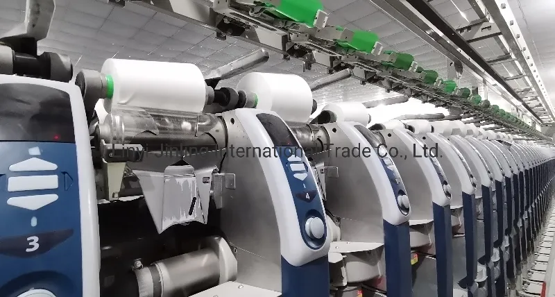 Various Counts Polyester Yarn 21s 100% Polyester Spun Yarn for Garment Weaving