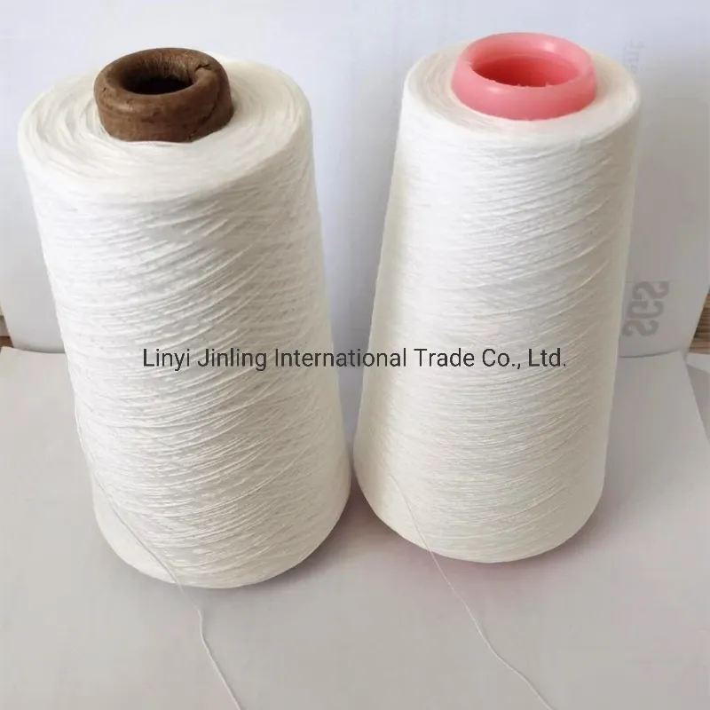 Various Counts Polyester Yarn 21s 100% Polyester Spun Yarn for Garment Weaving