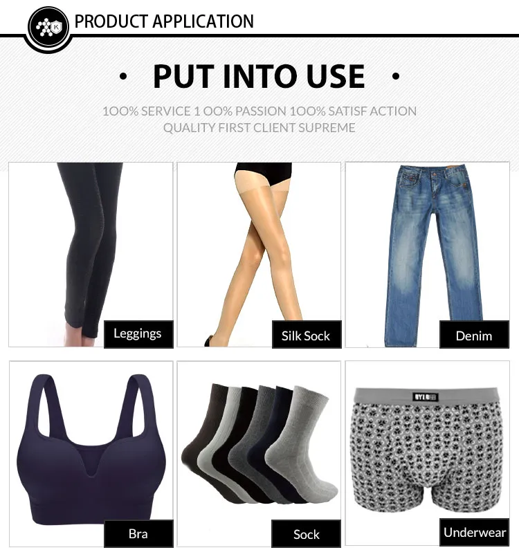 Yarn for Knitting Sock Spandex Covered Polyester Yarn Reliance Polyester Yarn Scy 2040/34f