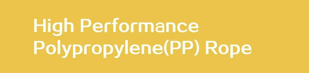 Yasheng High Performance PP Mixed PP Mooring Rope with Certificates